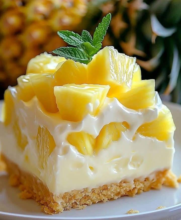 No-Bake Pineapple Cream Dessert (So Easy, So Good!)