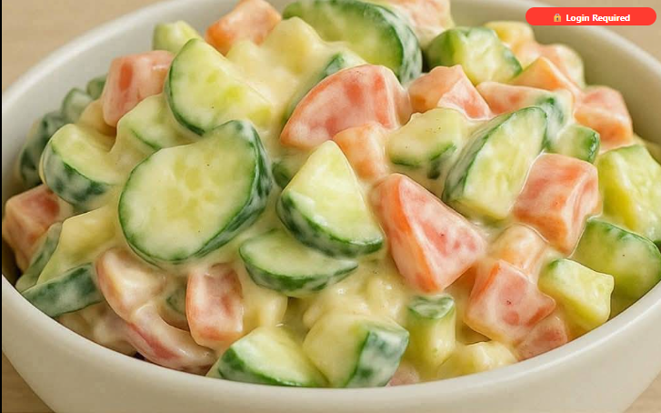 Creamy Cucumber Salad with Vegetables (Just Like Grandma Made!)
