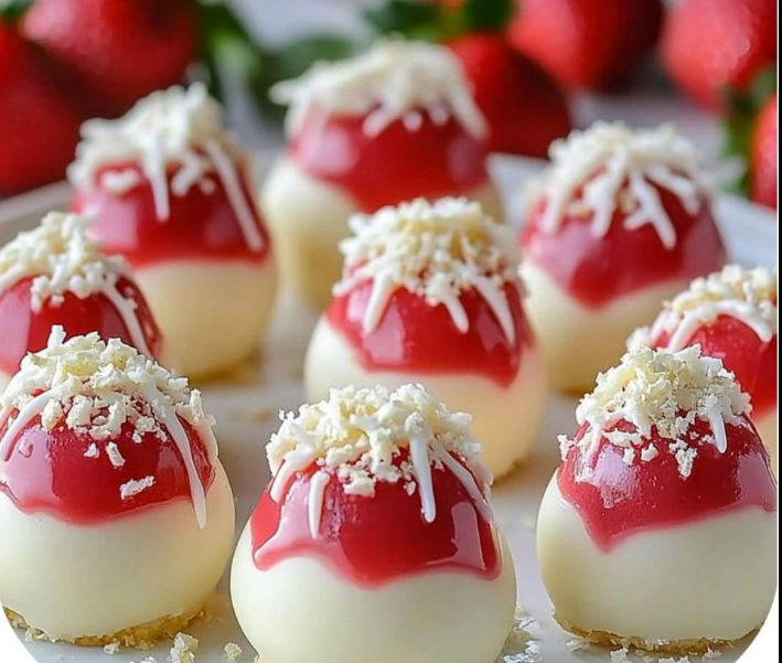 White Chocolate Strawberry Cheesecake Bites: The Sweet Treat You’ll Crave All Year