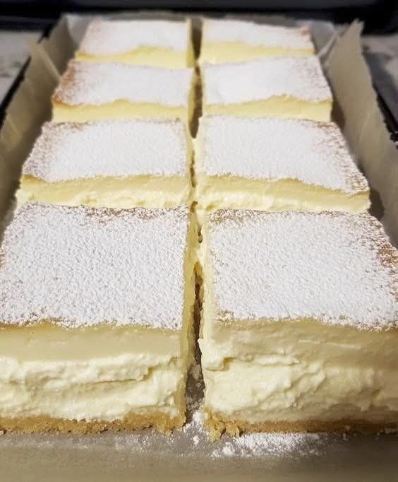 Vanilla Custard Cream Squares — A Sweet Slice of Heaven