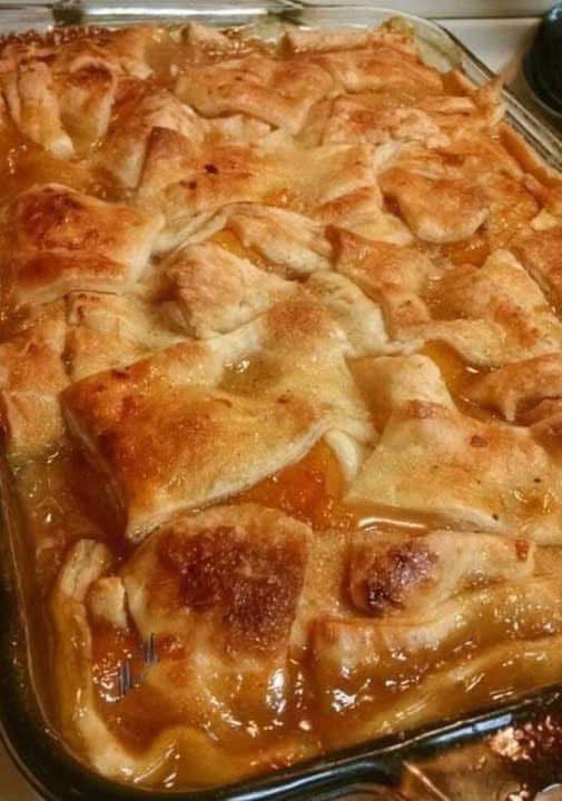Triple-Crust Peach Cobbler (Yes, Three Layers of Crust!)