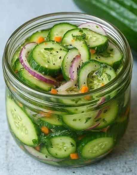 Fresh Pickled Cucumber Salad (Easy, Tangy & So Addictive)