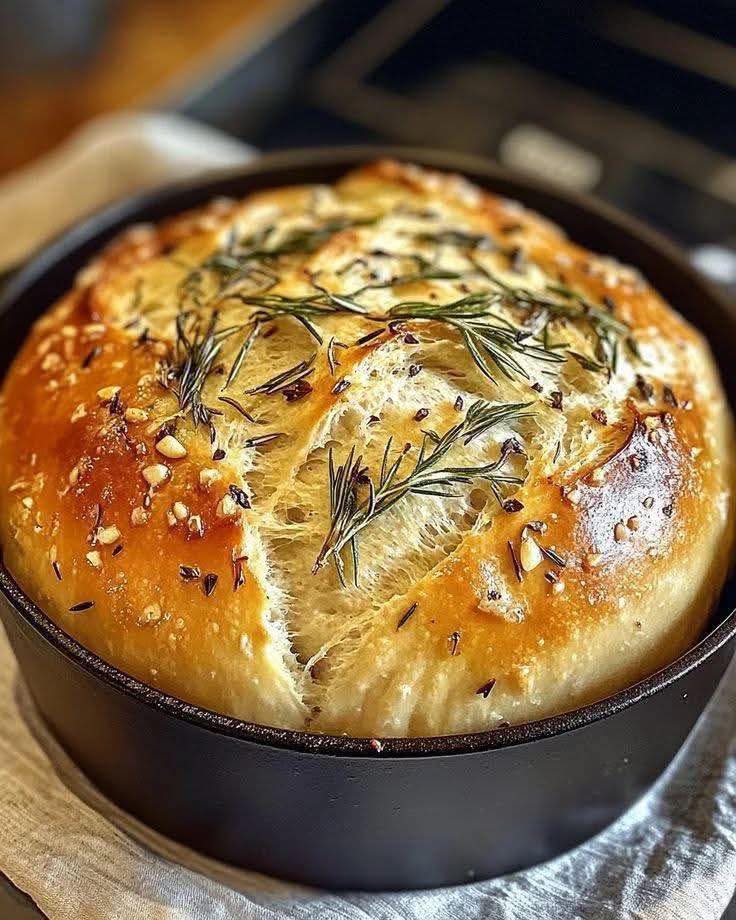 Rustic Rosemary Artisan Bread Recipe