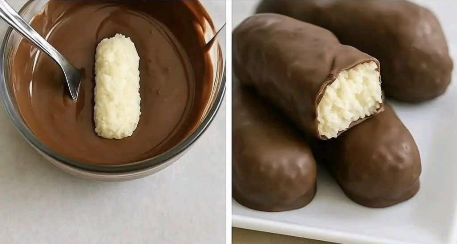 Homemade Coconut Chocolate Bars